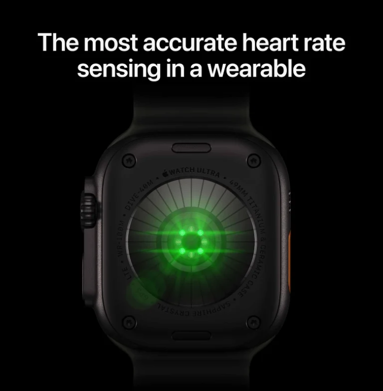 Apple Watch Ultra 4 GPS + Cell 49mm Natural Titanium Case with Translucent Grey Ocean Band