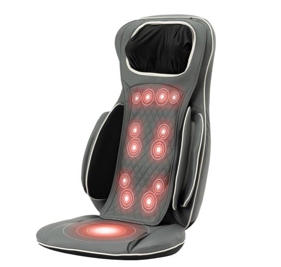 Porodo Lifestyle Neck &  Back Seat Massager -Gray