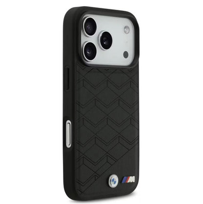 BMW MagSafe PU Seat Shaped Leather Case With Metal Logos-iPhone 17 Pro