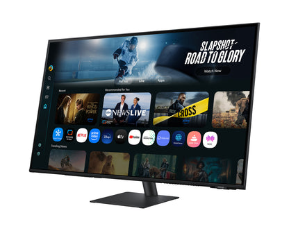 Samsung The M7 M70F 43-inch 4K Smart Monitor features a 60Hz refresh rate, AI capabilities, and a USB Type-C port.