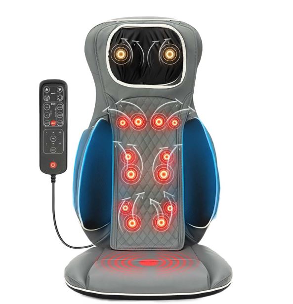 Porodo Lifestyle Neck &  Back Seat Massager -Gray