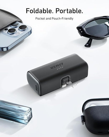 Anker Nano Power Bank (12W, Built-In Lightning Connector)