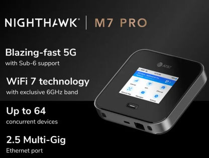 Netgear Nighthawk M7 Pro Router Zain 5G – Black