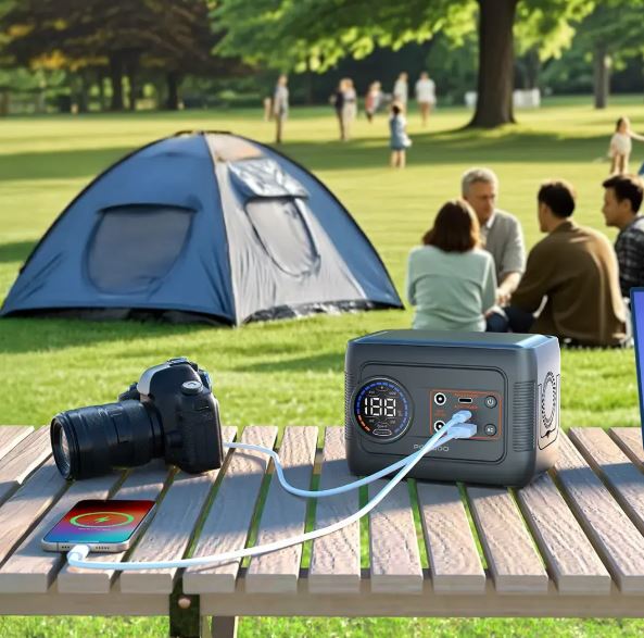 Porodo 150W Forcebase  Portable Power Station  Gray/Black