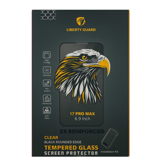 Liberty Guard Tempered Glass Screen Protector For Iphone 17 Pro Max -Clear