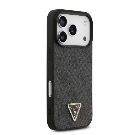 Guess MagSafe 4G PU Leather Case With Triangle Logo-iPhone 17 Pro