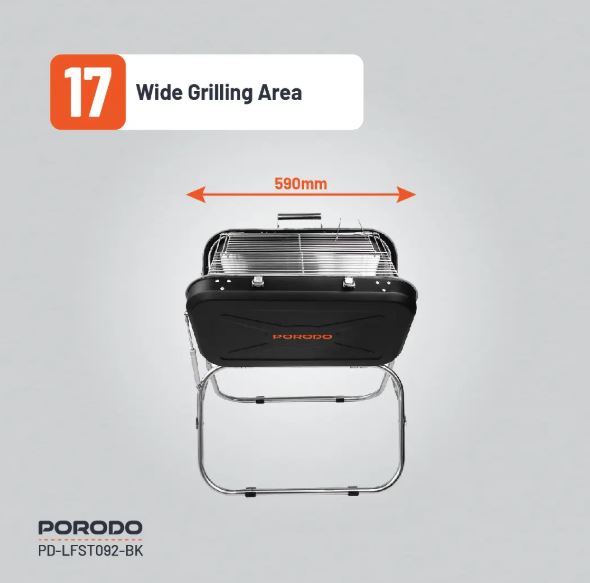 Porodo Lifestyle Portable Folding BBQ Grill