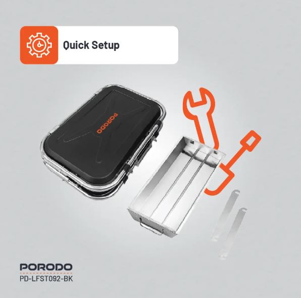 Porodo Lifestyle Portable Folding BBQ Grill