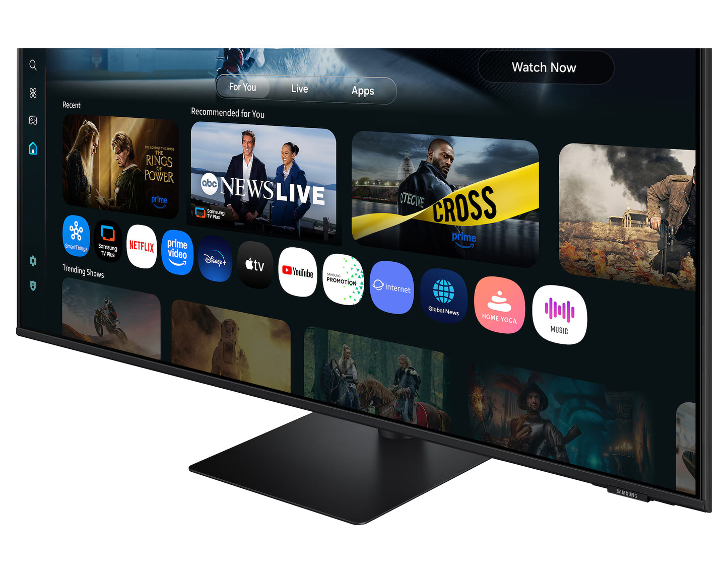 Samsung The M7 M70F 43-inch 4K Smart Monitor features a 60Hz refresh rate, AI capabilities, and a USB Type-C port.