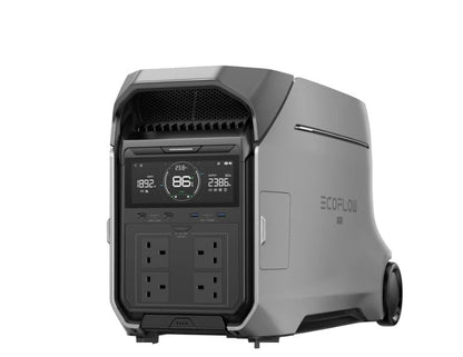 ECOFLOW DELTA Pro 3 Portable Power Station 4096Wh capacity 4000W output, X-Boost up to 6000W / Weight: 85kg.