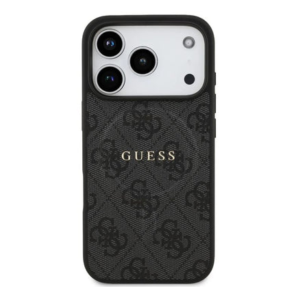 Guess MagSafe 4G PU Leather Case With Classic Logo-iPhone 17 Pro