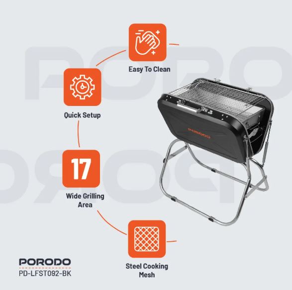 Porodo Lifestyle Portable Folding BBQ Grill