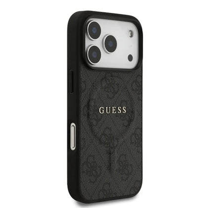 Guess MagSafe 4G PU Leather Case With Classic Logo-iPhone 17 Pro