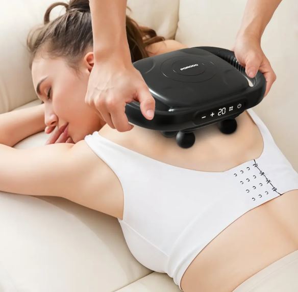 Porodo Lifestyle Power  Pulse 8-Head Massage Gun-Blac