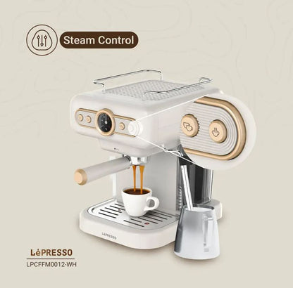 LePresso Retro Espresso Boiler Machine Gauge and Milk Steamer