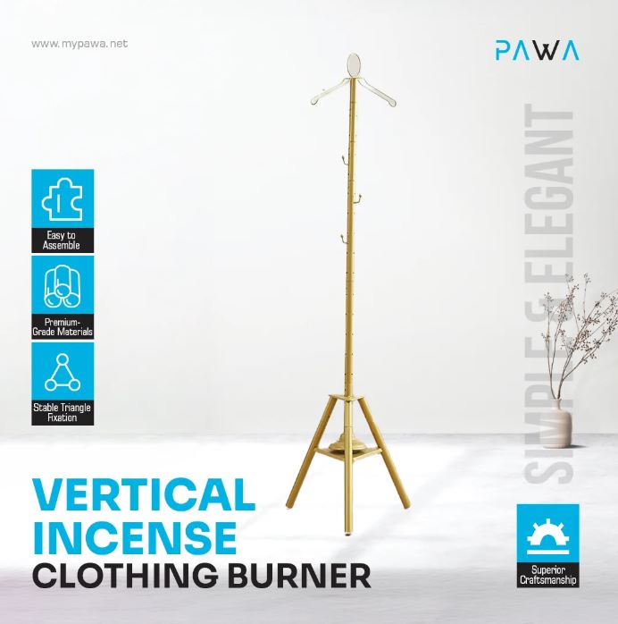 PAWA Vertical Incense Clothing Burner