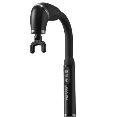 Porodo Lifestyle U-Shaped  Handle 4-Head Deep  Massager -Black