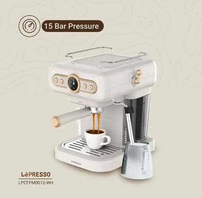 LePresso Retro Espresso Boiler Machine Gauge and Milk Steamer