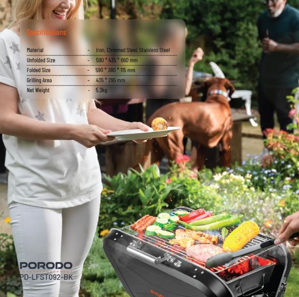Porodo Lifestyle Portable Folding BBQ Grill