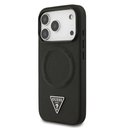 Guess MagSafe PU Leather Case With Triangle Logo-iPhone 17 Pro