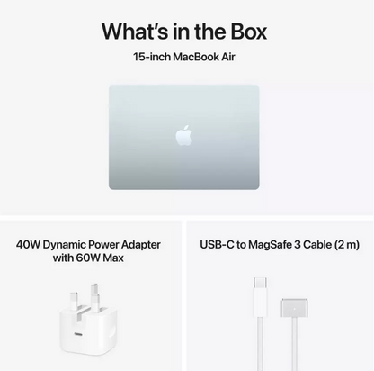 15-inch MacBook Air M5 10C CPU and 10C GPU 16GB 512GB SSD Sky Blue