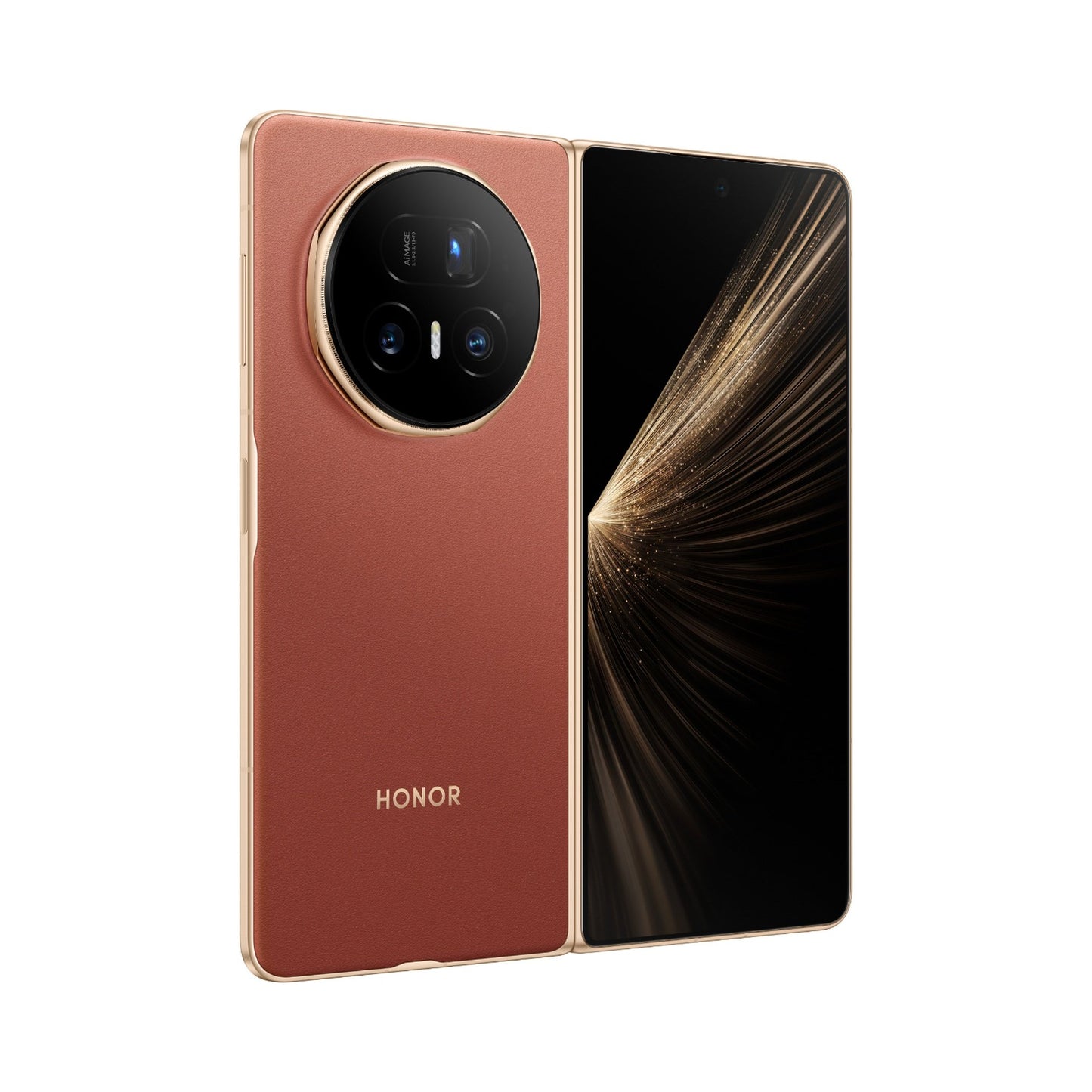 Honor Magic V5 5G Foldable Smartphone, 16 GB RAM, 512 GB Storage, Reddish Brown