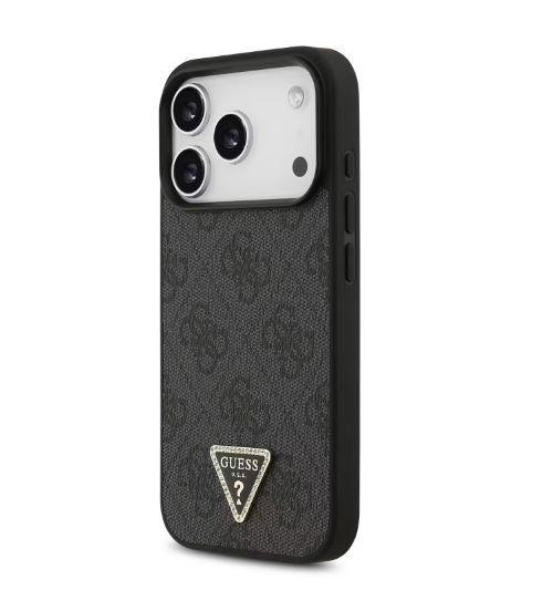 Guess MagSafe 4G PU Leather Case With Triangle Logo-iPhone 17 Pro