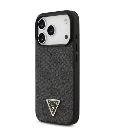Guess MagSafe 4G PU Leather Case With Triangle Logo-iPhone 17 Pro
