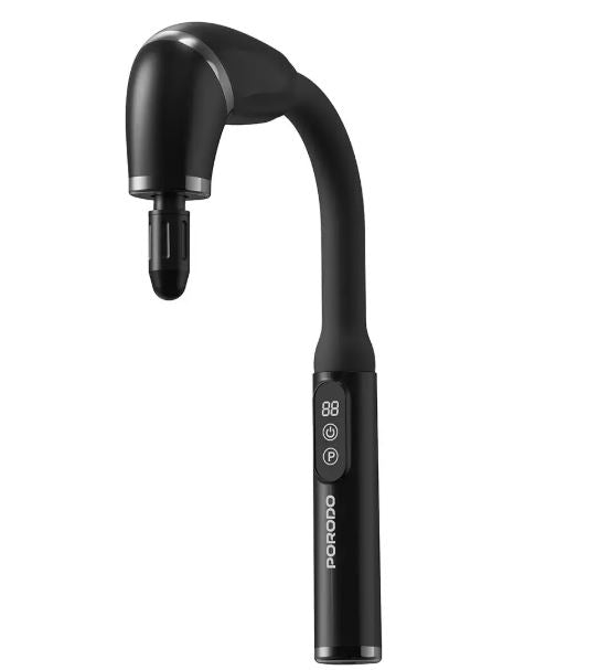 Porodo Lifestyle U-Shaped  Handle 4-Head Deep  Massager -Black