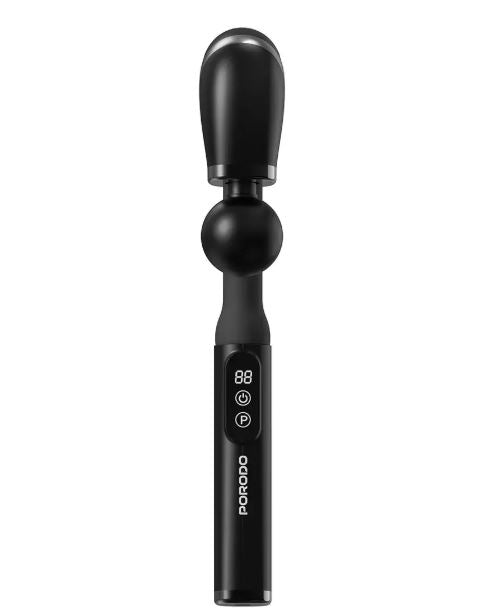 Porodo Lifestyle U-Shaped  Handle 4-Head Deep  Massager -Black