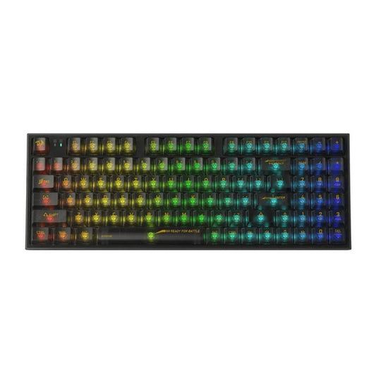 Redragon K658 IRELIA PRO SE 90% 3-Mode Wireless RGB Full Transparent Mechanical Gaming Keyboard - Black