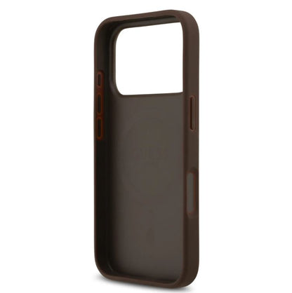 Guess MagSafe 4G PU Leather Case With Classic Logo-iPhone 17 Pro