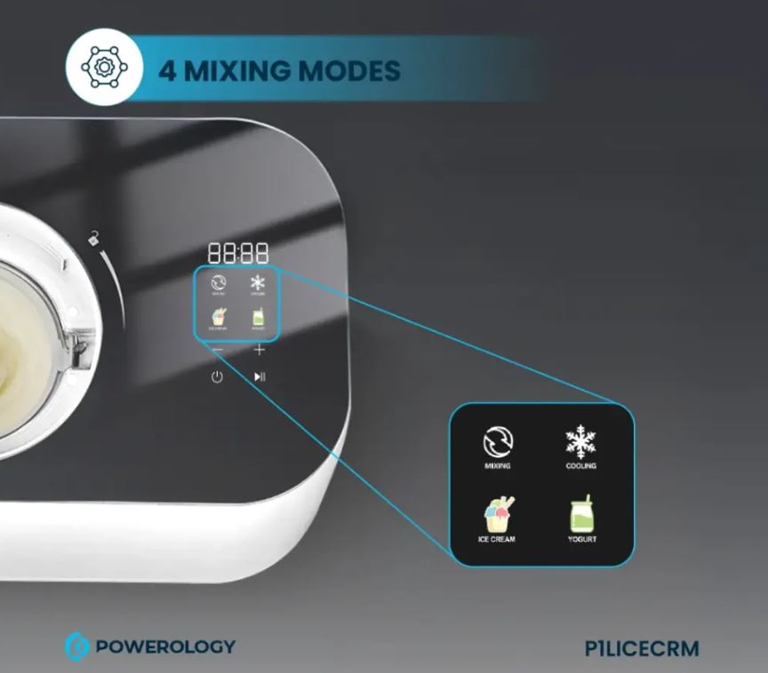 Powerology Ice Cream & Frozen Yogurt Machine