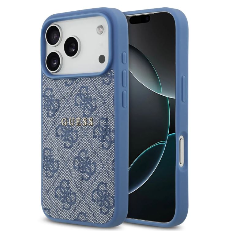 Guess MagSafe 4G PU Leather Case With Classic Logo-iPhone 17 Pro