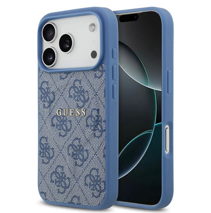 Guess MagSafe 4G PU Leather Case With Classic Logo-iPhone 17 Pro