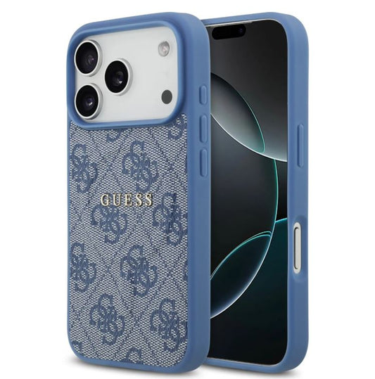 Guess MagSafe 4G PU Leather Case With Classic Logo-iPhone 17 Pro