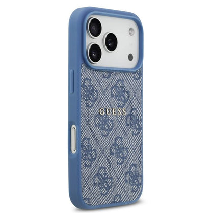 Guess MagSafe 4G PU Leather Case With Classic Logo-iPhone 17 Pro