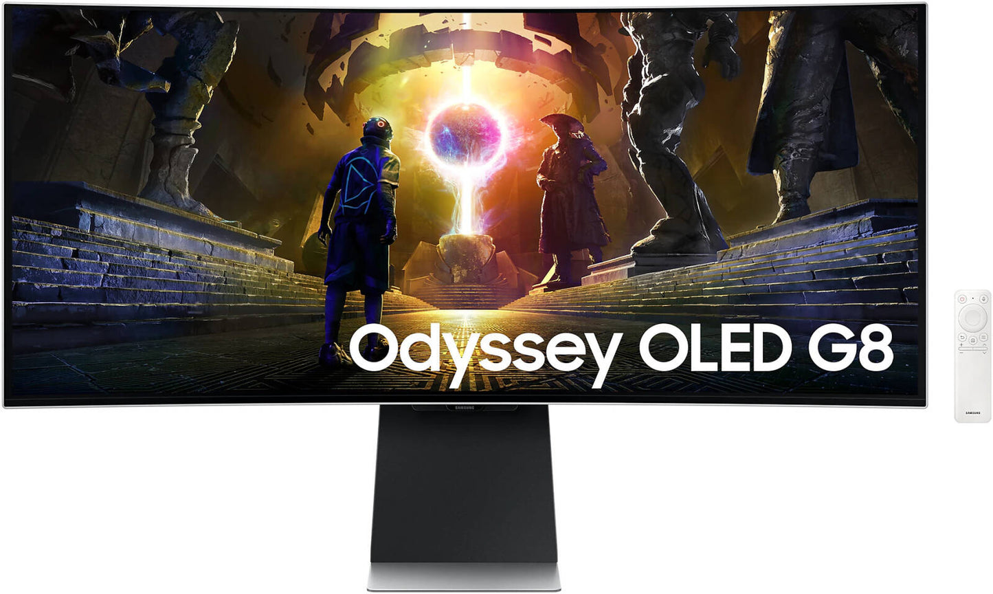 Samsung 34" Gaming Monitor G8 Odyssey OLED Ultra Wide QHD with Smart Functions 175Hz 0.03Ms