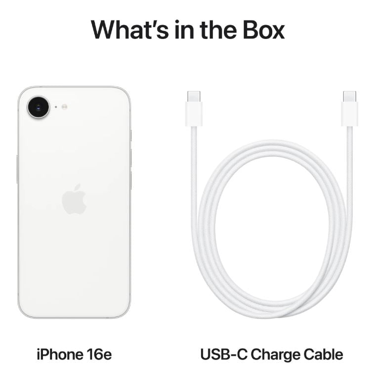 Apple iPhone 16e 256GB 5G Phone 6.1-inch – White