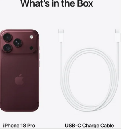 iPhone 18 Pro Max 2TB Burgundy