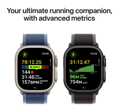 Apple Watch Ultra 3 GPS + Cellular 49mm Black Titanium Case with Black Alpine Loop – Medium