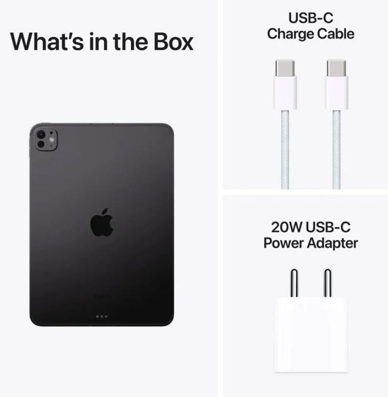 11-inch iPad Pro M4 WiFi 1TB with Standard glass – Space Black