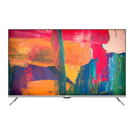 Ollz 4K UHD 55-inch QLED Smart Screen, 120Hz 4K HDR, Google TV, Voice Remote, Slim Design