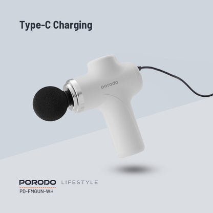 Porodo Lifestyle Precision Handheld Massager 4 Interchangeable Head