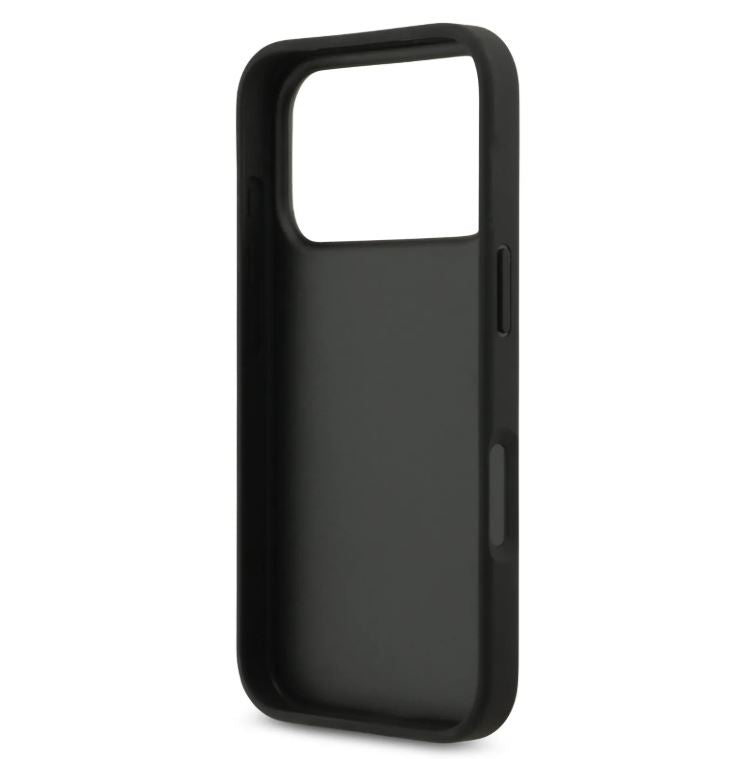 Guess PU Case With Cardslot & Script Metal Logo-iPhone 17 Pro Max