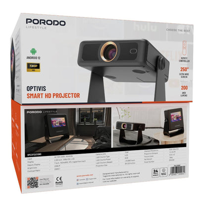 Porodo LifeStyle Optivis Smart HD Projector