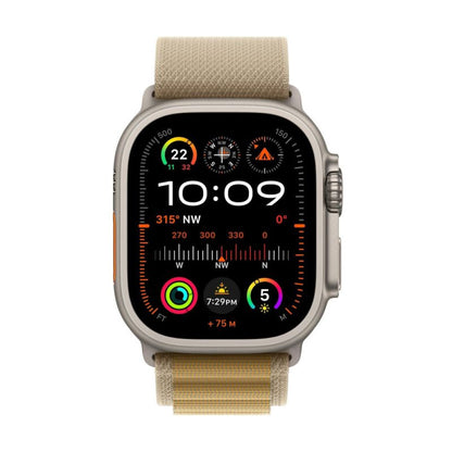Apple Watch Ultra 2 Gps + Cellular 49Mm Natural Titanium Case With Tan Alpine Loop - Medium
