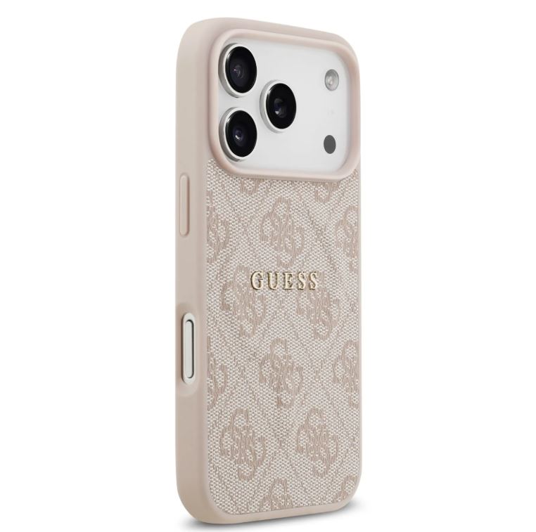 Guess MagSafe 4G PU Leather Case With Classic Logo-iPhone 17 Pro