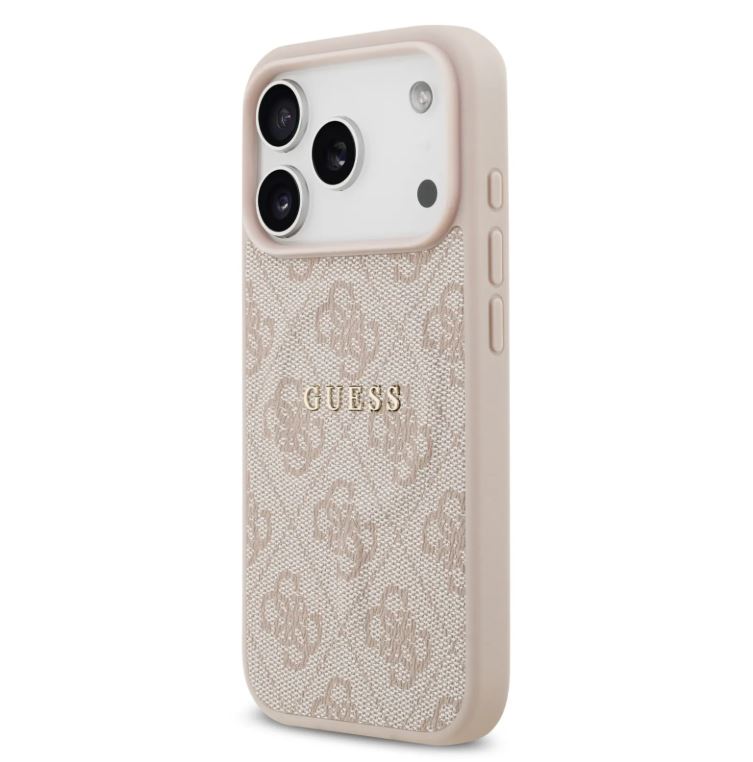 Guess MagSafe 4G PU Leather Case With Classic Logo-iPhone 17 Pro