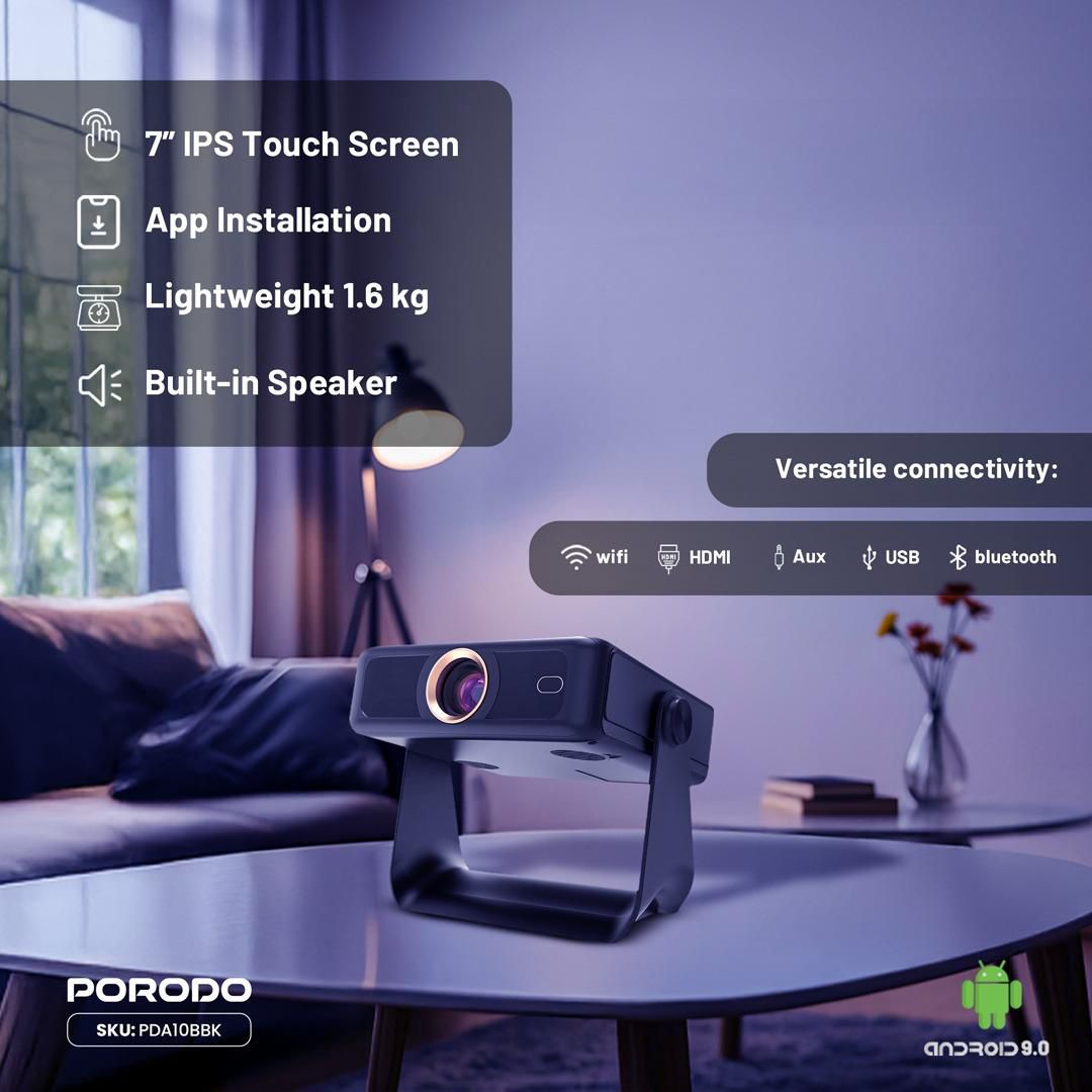 Porodo LifeStyle Optivis Smart HD Projector